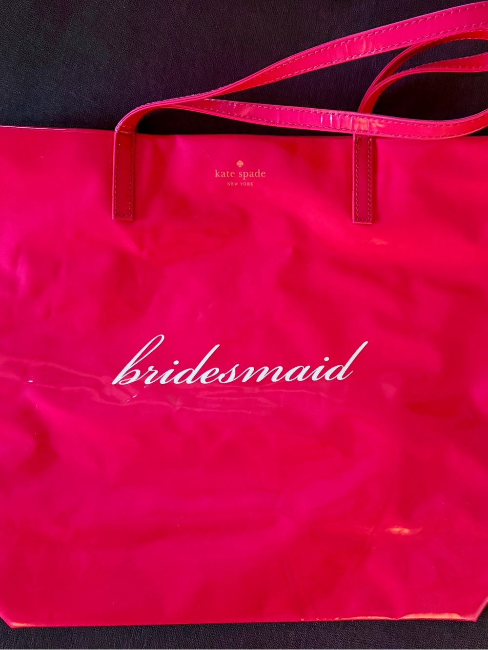 kate spade hot pink Bridesmaid tote